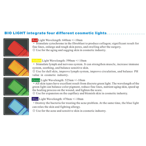 4 Color LED BIO Light Beauty Equipment
