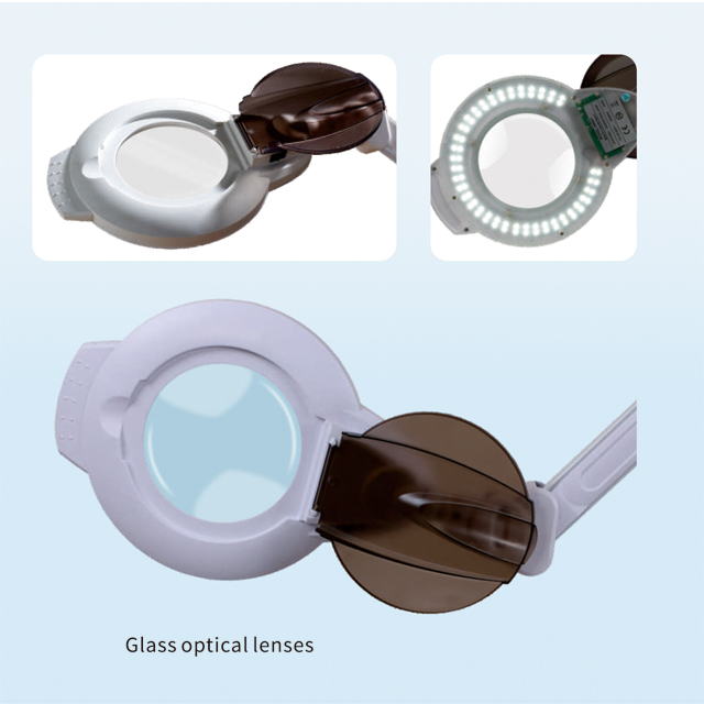 LED Magnifying Lamp Equipment, Glass Optical Lenses